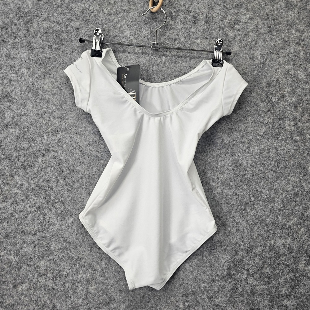 Dance Leotard Girls 4 Smal INT White American Ballet Theatre 1ST POSITION‎ UK
